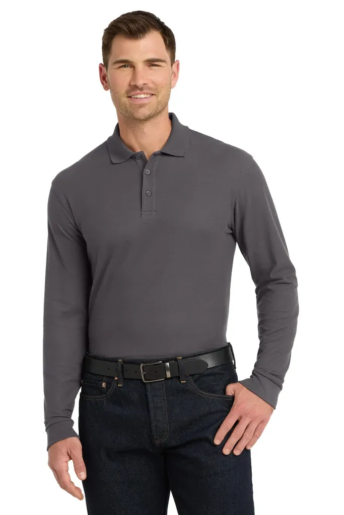 Port Authority® Long Sleeve Core Classic Pique Polo. K100LS - additional view 5