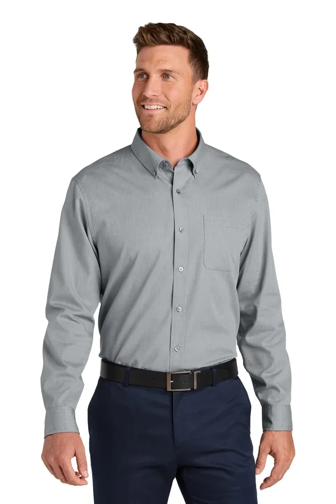 Port Authority® Long Sleeve Nailhead Easy Care Shirt W816 - additional view 1