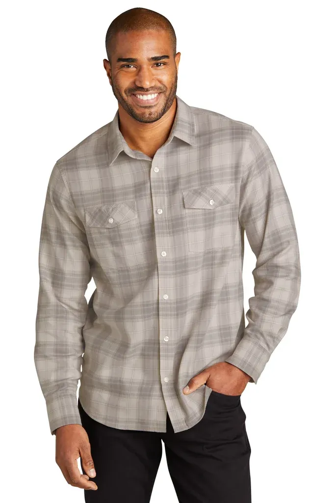Port Authority® Long Sleeve Ombre Plaid Shirt W672 - additional view 2