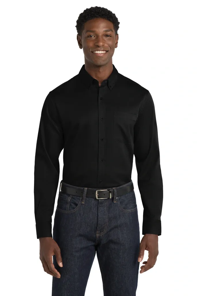 Port Authority® Long Sleeve SuperPro React Twill Shirt. W808 - additional view 11
