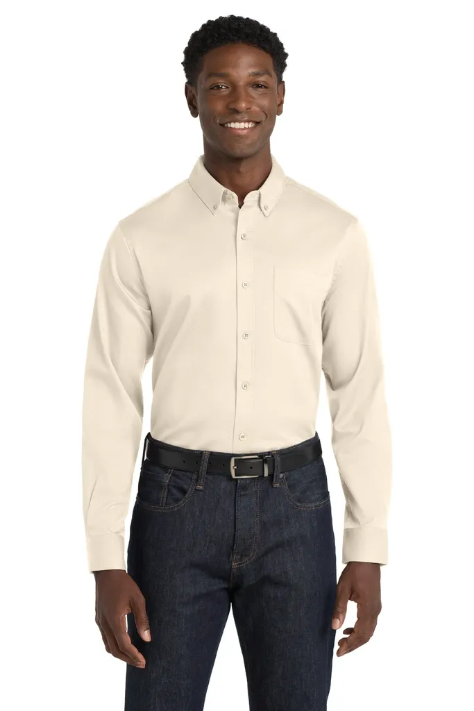 Port Authority® Long Sleeve SuperPro React Twill Shirt. W808 - additional view 13