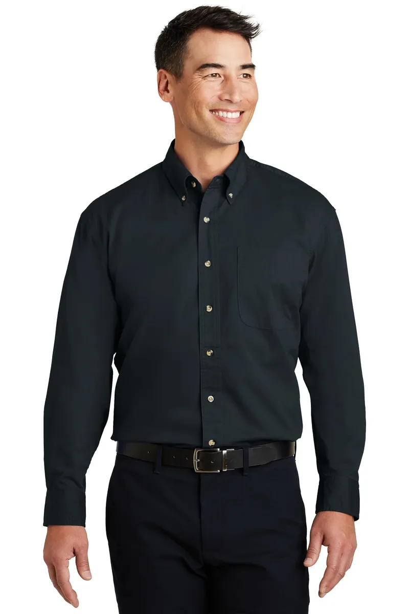 Port Authority® Long Sleeve Twill Shirt.  S600T - additional view 3