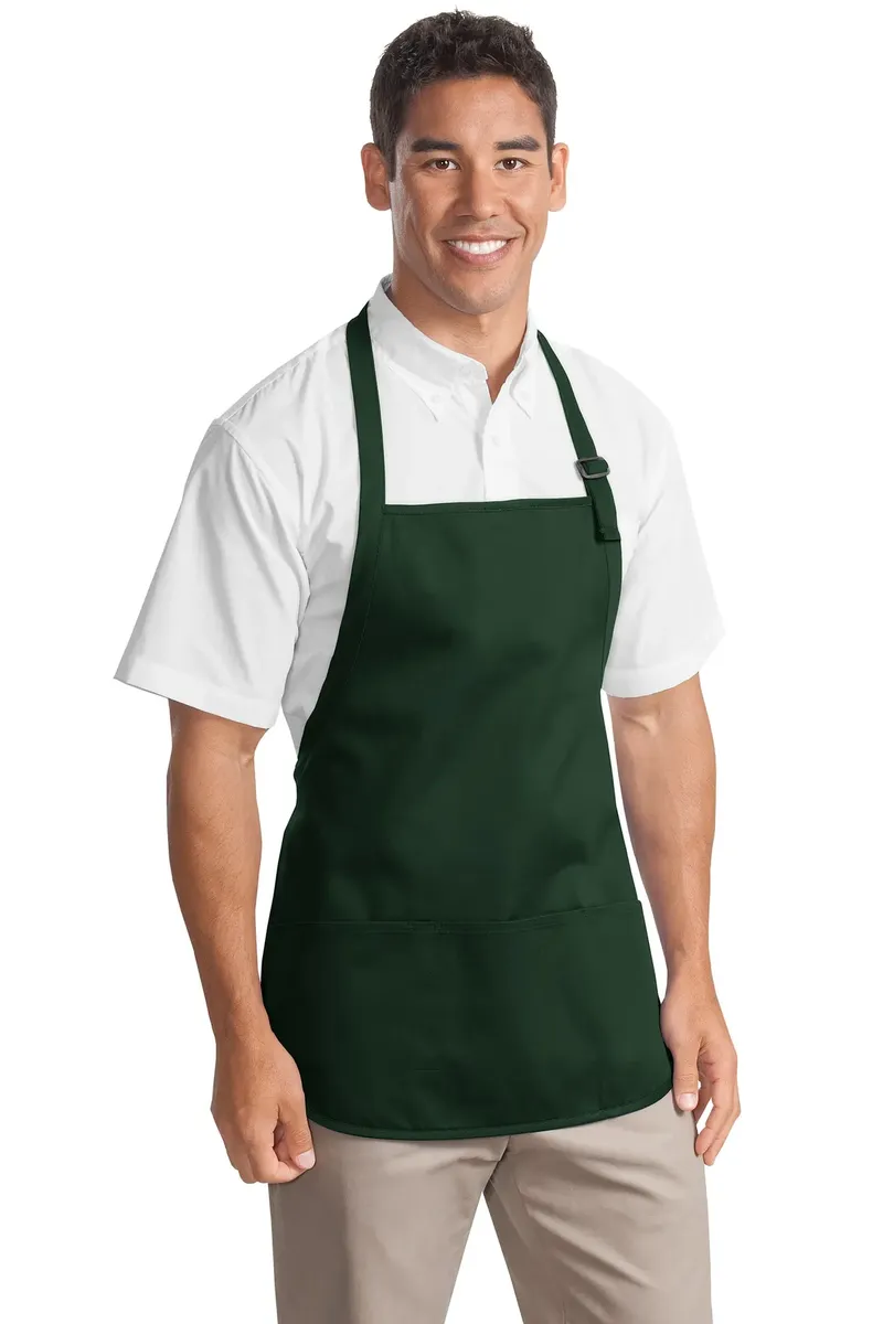 Port Authority® Medium-Length Apron with Pouch Pockets.  A510 - additional view 1