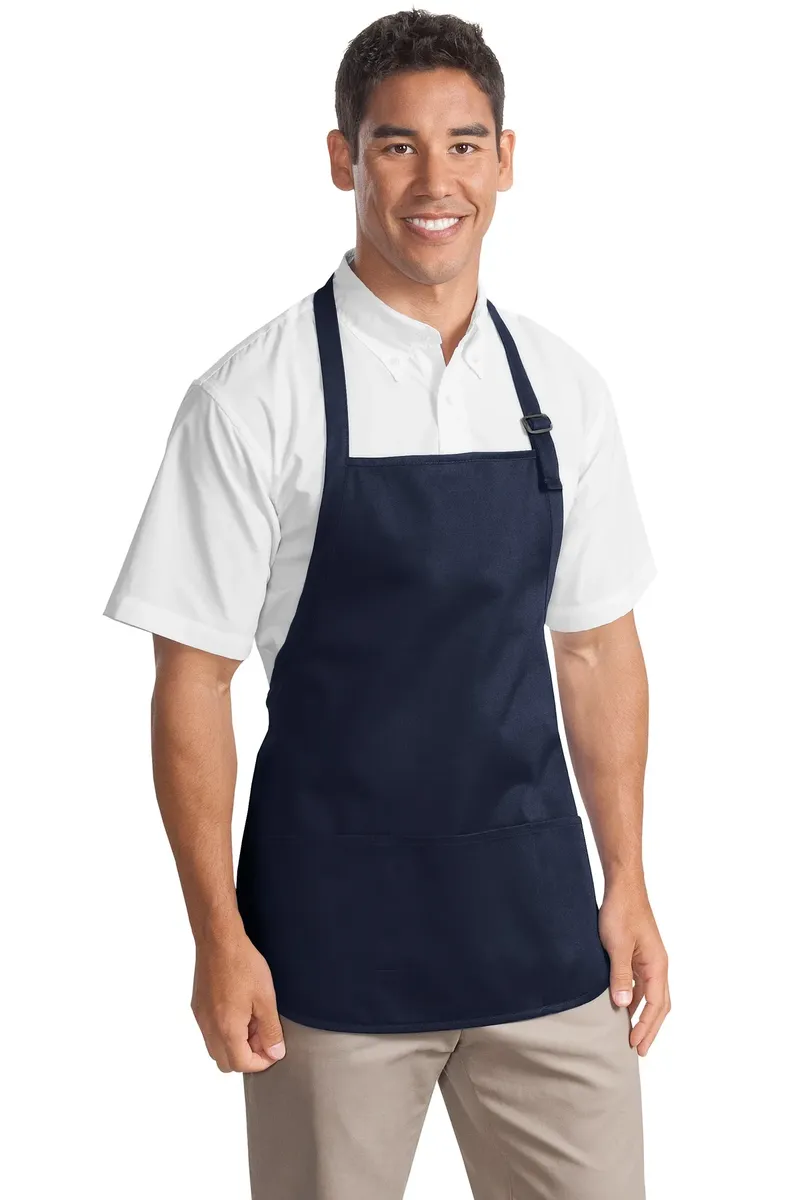 Port Authority® Medium-Length Apron with Pouch Pockets.  A510 - additional view 2
