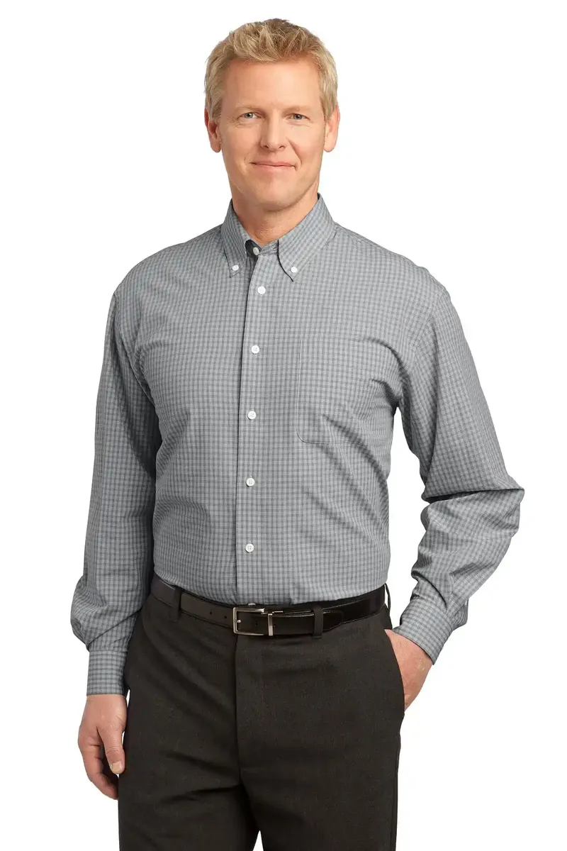 Port Authority® Plaid Pattern Easy Care Shirt. S639 - additional view 1