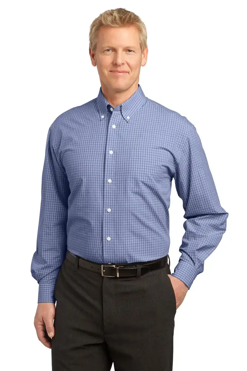 Port Authority® Plaid Pattern Easy Care Shirt. S639 - additional view 3