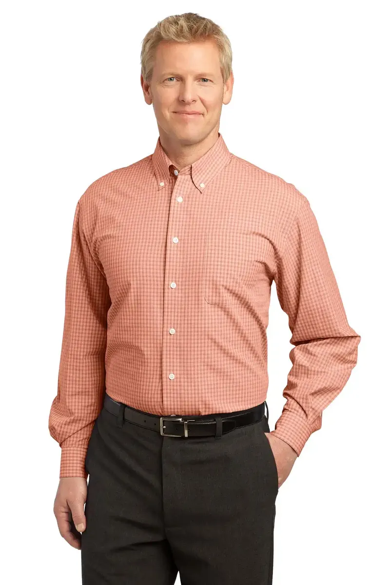 Port Authority® Plaid Pattern Easy Care Shirt. S639 - additional view 4