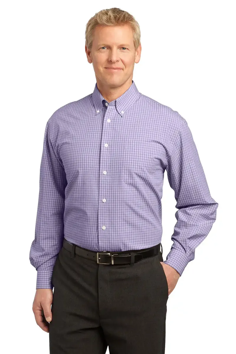 Port Authority® Plaid Pattern Easy Care Shirt. S639 - additional view 5