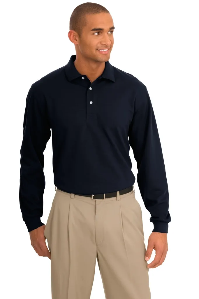 Port Authority® Rapid Dry Long Sleeve Polo.  K455LS - additional view 1