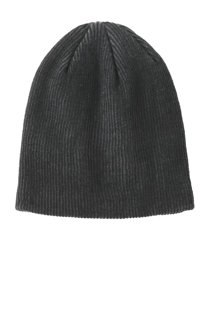 Port Authority® Rib Knit Slouch Beanie. C935 - additional view 1