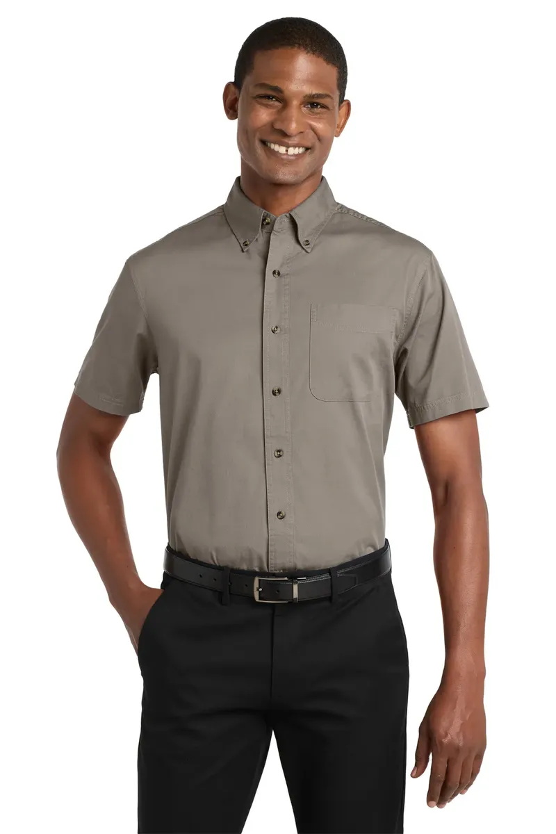 Port Authority® Short Sleeve Twill Shirt. S500T - additional view 2