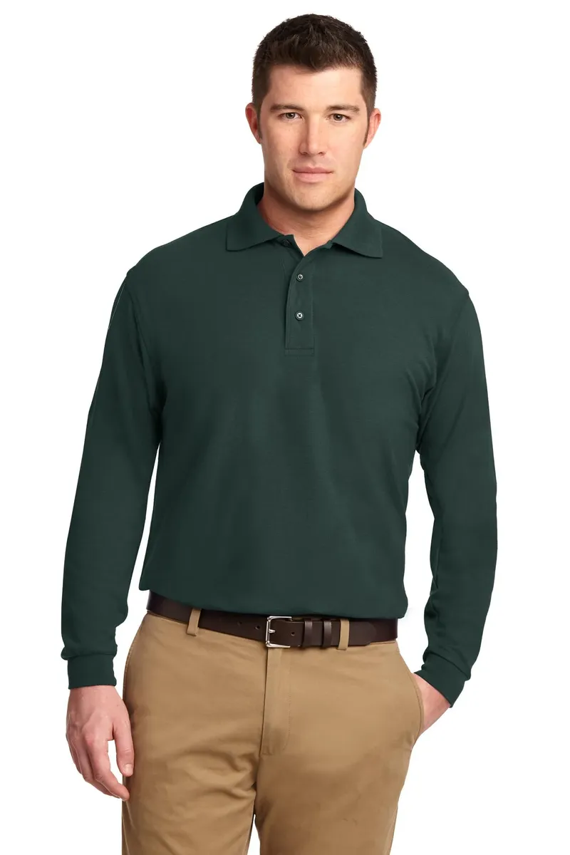 Port Authority® Silk Touch Long Sleeve Polo.  K500LS