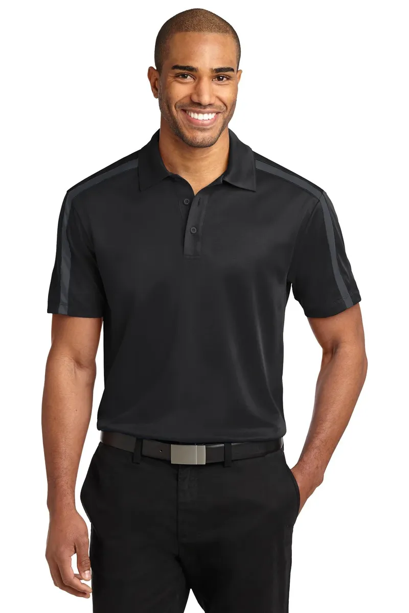 Port Authority® Silk Touch Performance Colorblock Stripe Polo. K547 - additional view 4