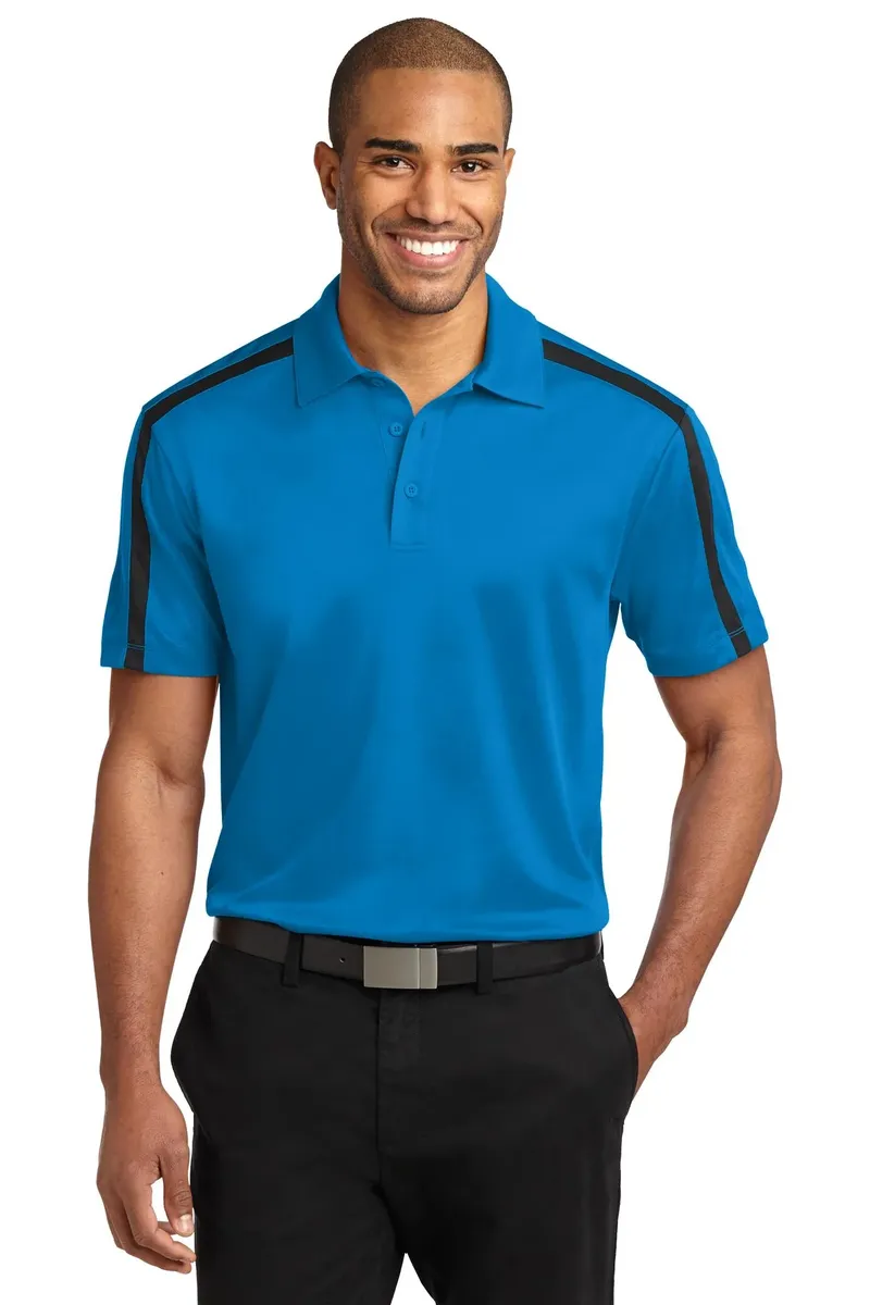 Port Authority® Silk Touch Performance Colorblock Stripe Polo. K547 - additional view 6