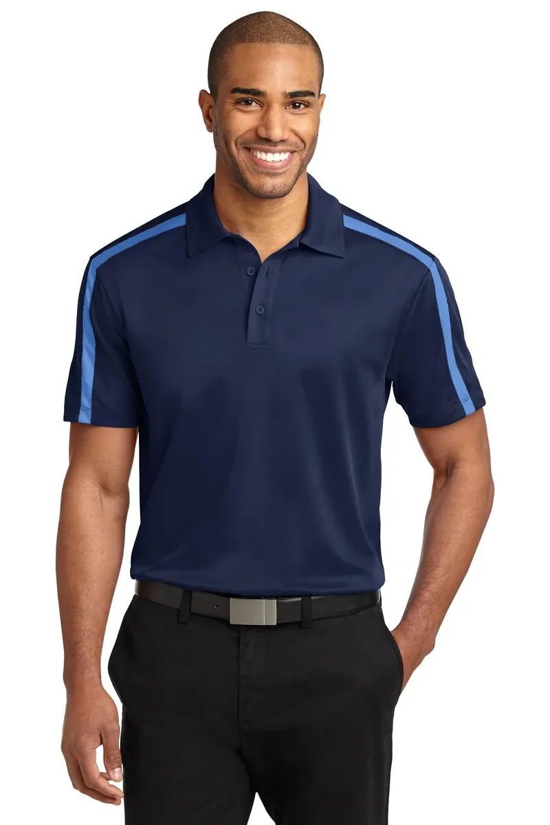 Port Authority® Silk Touch Performance Colorblock Stripe Polo. K547 - additional view 3