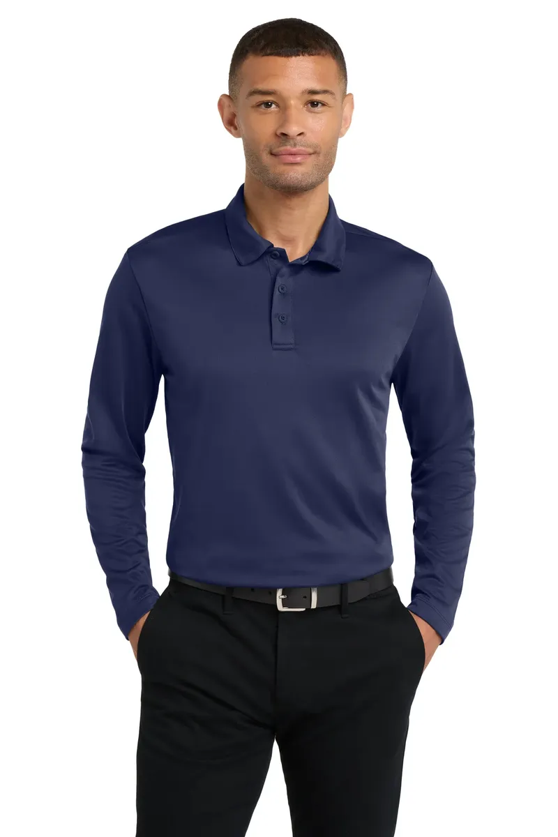 Port Authority® Silk Touch Performance Long Sleeve Polo. K540LS - additional view 1