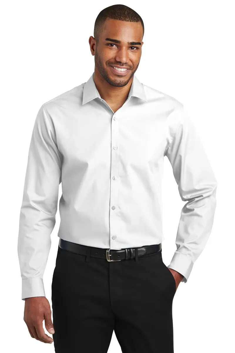 Port Authority ® Slim Fit Carefree Poplin Shirt. W103 - additional view 1