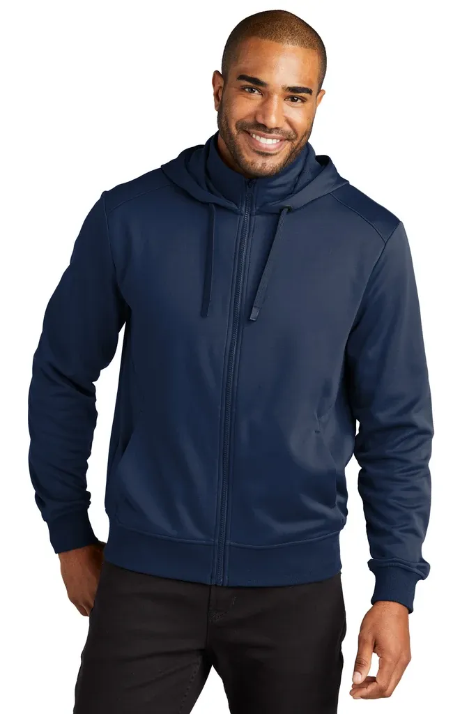Port Authority® Smooth Fleece Hooded Jacket F814 - additional view 2