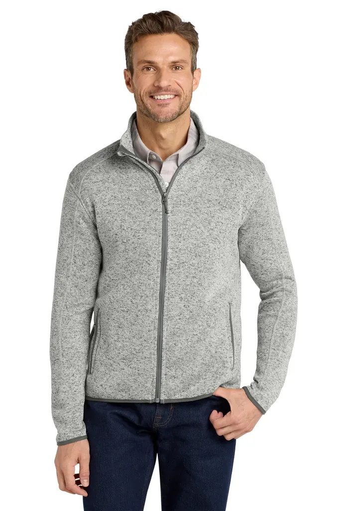 Port Authority® Sweater Fleece Jacket. F232 - additional view 3