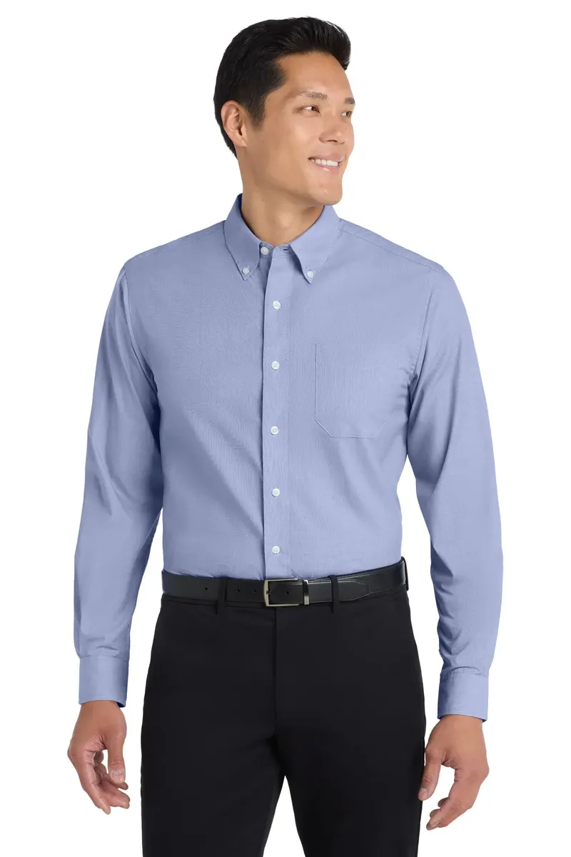 Port Authority® Tall Crosshatch Easy Care Shirt. TLS640 - additional view 1