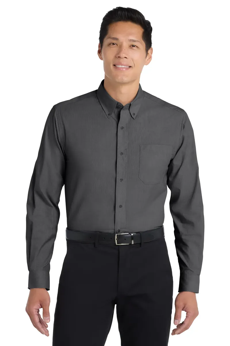 Port Authority® Tall Crosshatch Easy Care Shirt. TLS640 - additional view 2