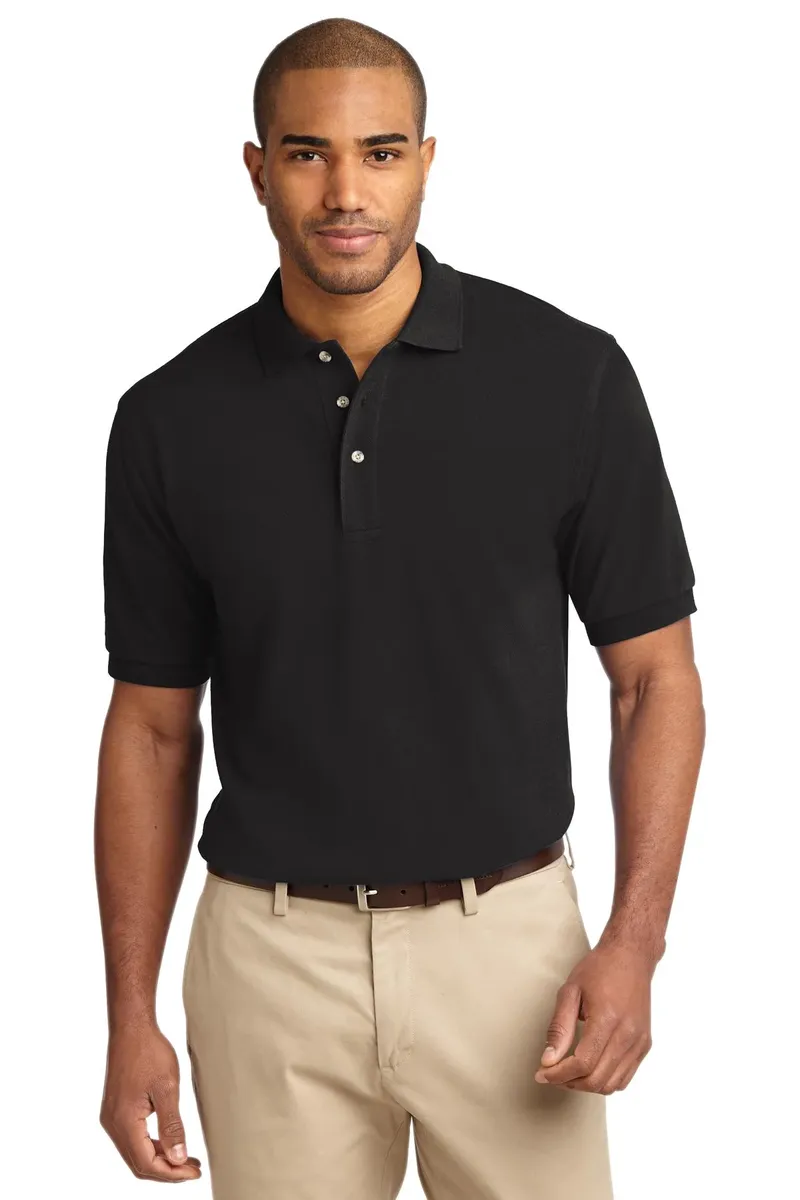 Port Authority® Tall Heavyweight Cotton Pique Polo.  TLK420 - additional view 3