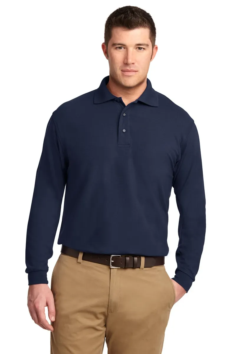 Port Authority® Tall Silk Touch Long Sleeve Polo. TLK500LS - additional view 3