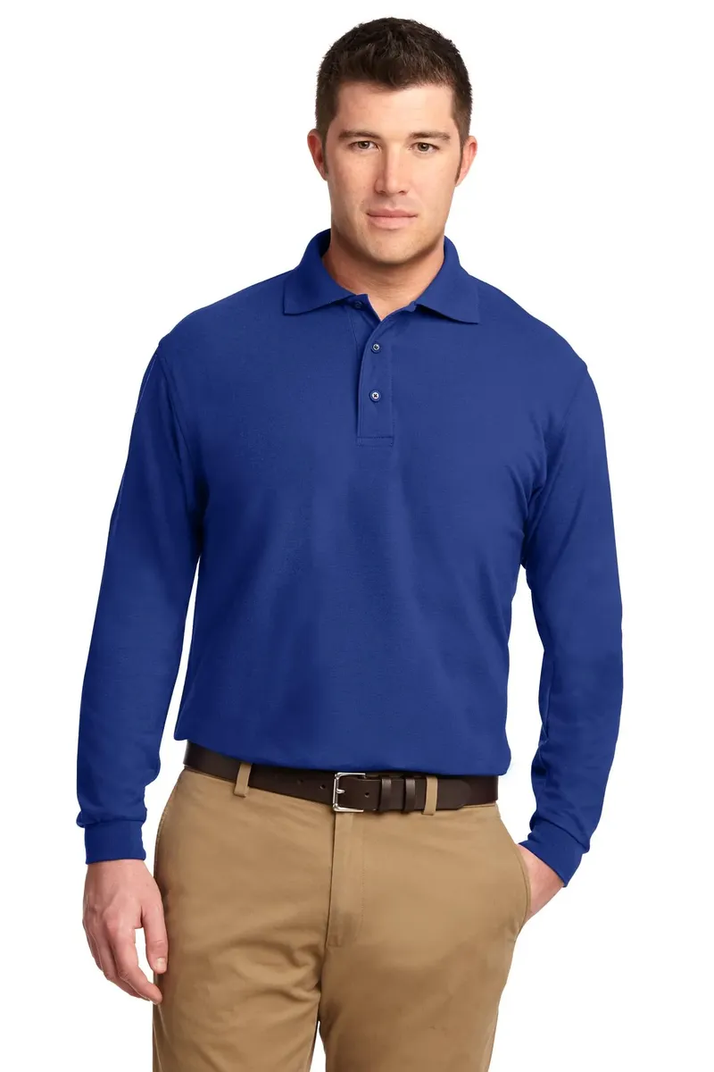 Port Authority® Tall Silk Touch Long Sleeve Polo. TLK500LS