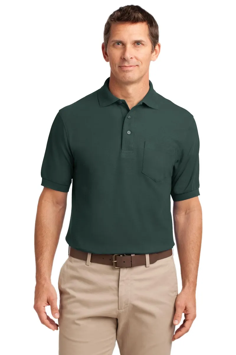 Port Authority® Tall Silk Touch Polo with Pocket. TLK500P - additional view 4