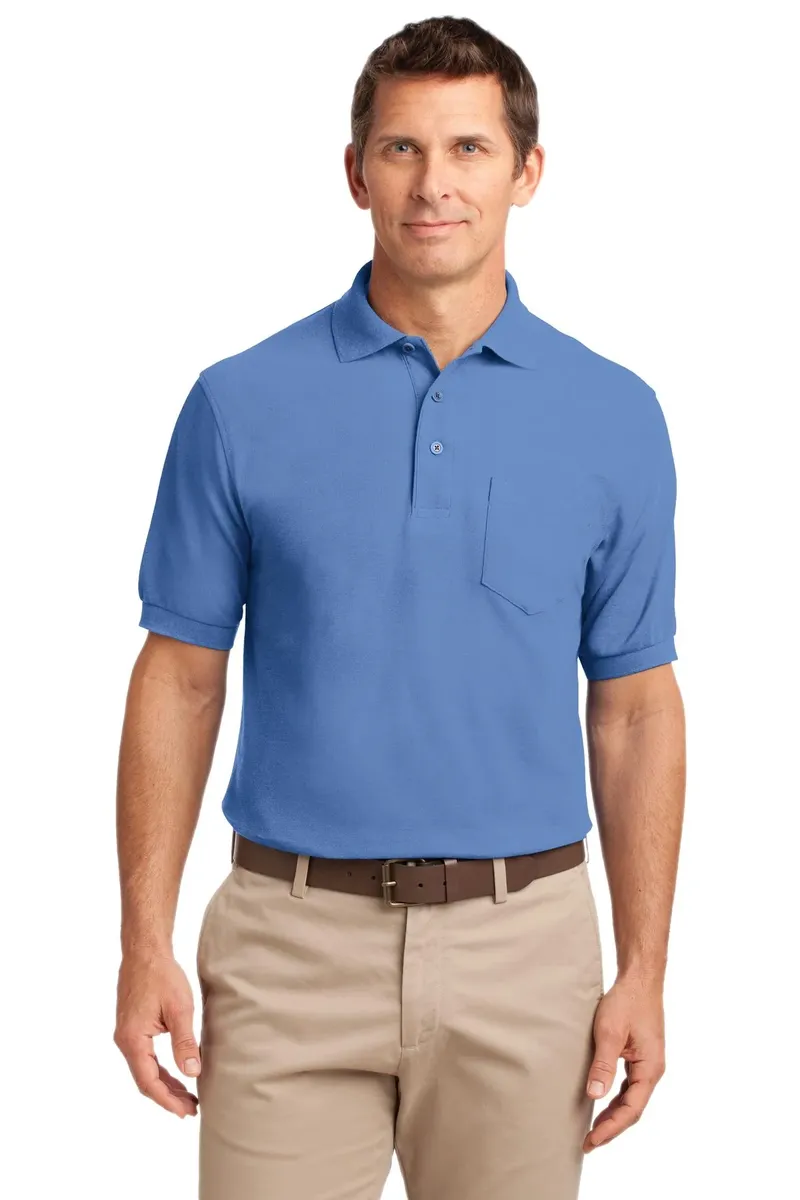 Port Authority® Tall Silk Touch Polo with Pocket. TLK500P - additional view 1