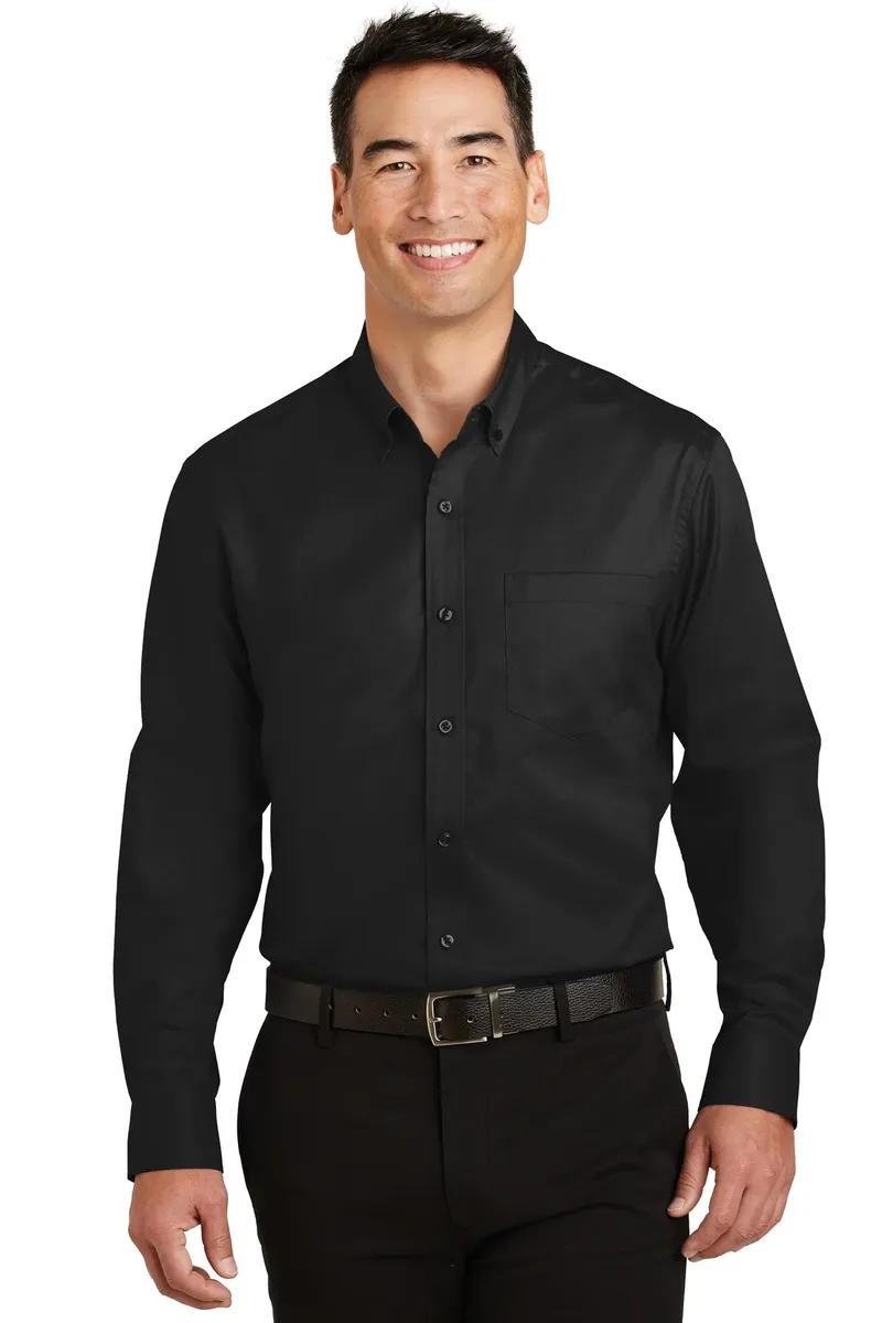 Port Authority® Tall SuperPro Twill Shirt. TS663 - additional view 1