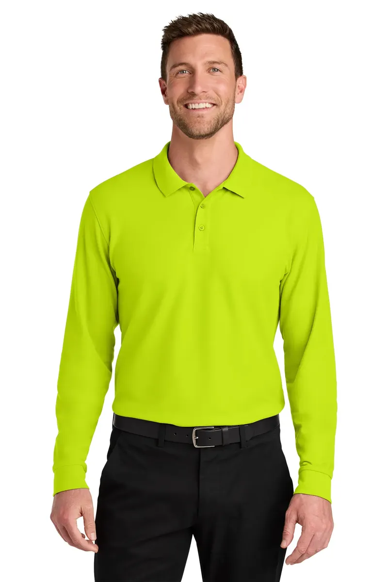 Port Authority® Wearever Signature Pique Long Sleeve Polo K200LS - additional view 2