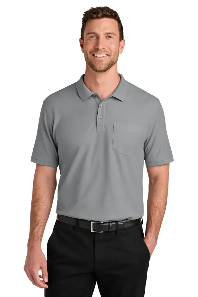 Port Authority® Wearever Signature Pique Pocket Polo K200P - additional view 9