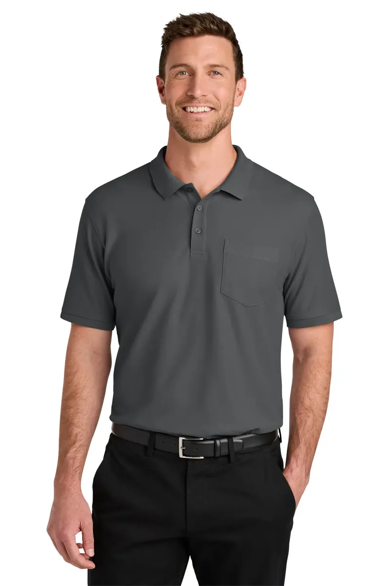 Port Authority® Wearever Signature Pique Pocket Polo K200P - additional view 3