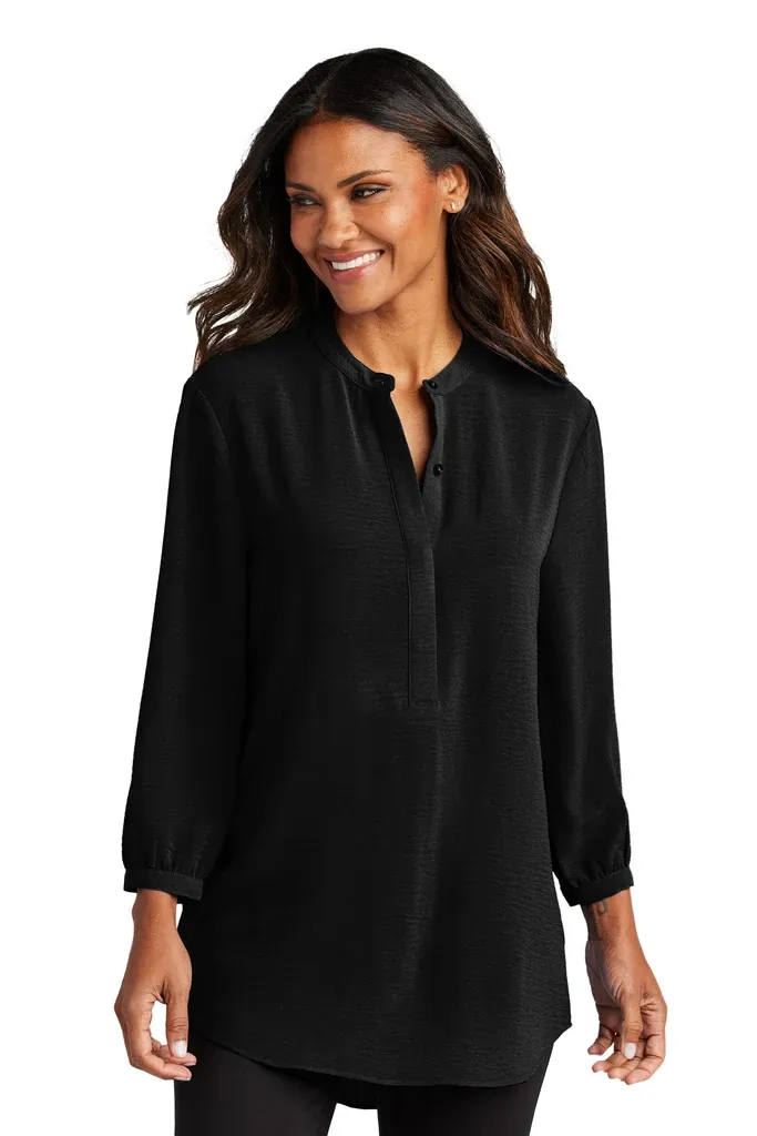 Port Authority® Women's 3/4-Sleeve Textured Crepe Tunic LW713 - additional view 1