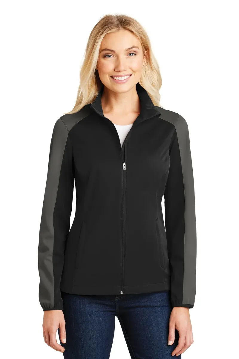 Port Authority® Women's Active Colorblock Soft Shell Jacket. L718 - additional view 2