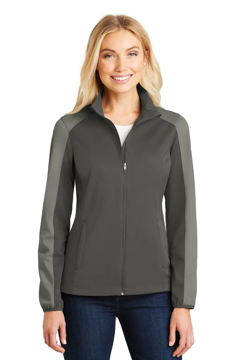 Port Authority® Women's Active Colorblock Soft Shell Jacket. L718 - additional view 4