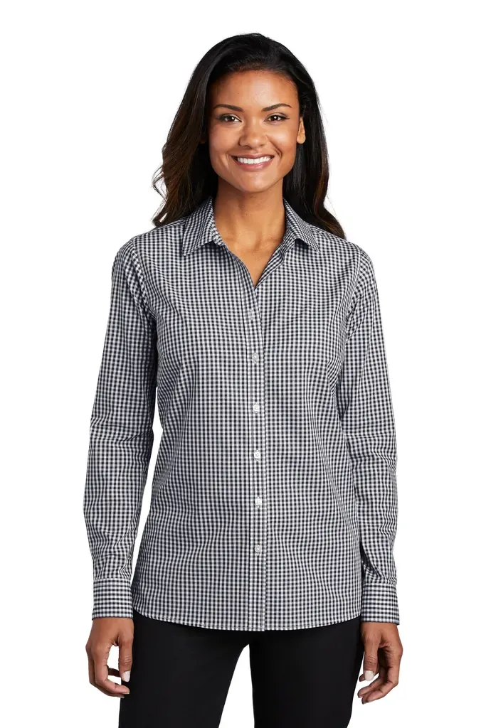 Port Authority ® Women's Broadcloth Gingham Easy Care Shirt LW644 - additional view 3