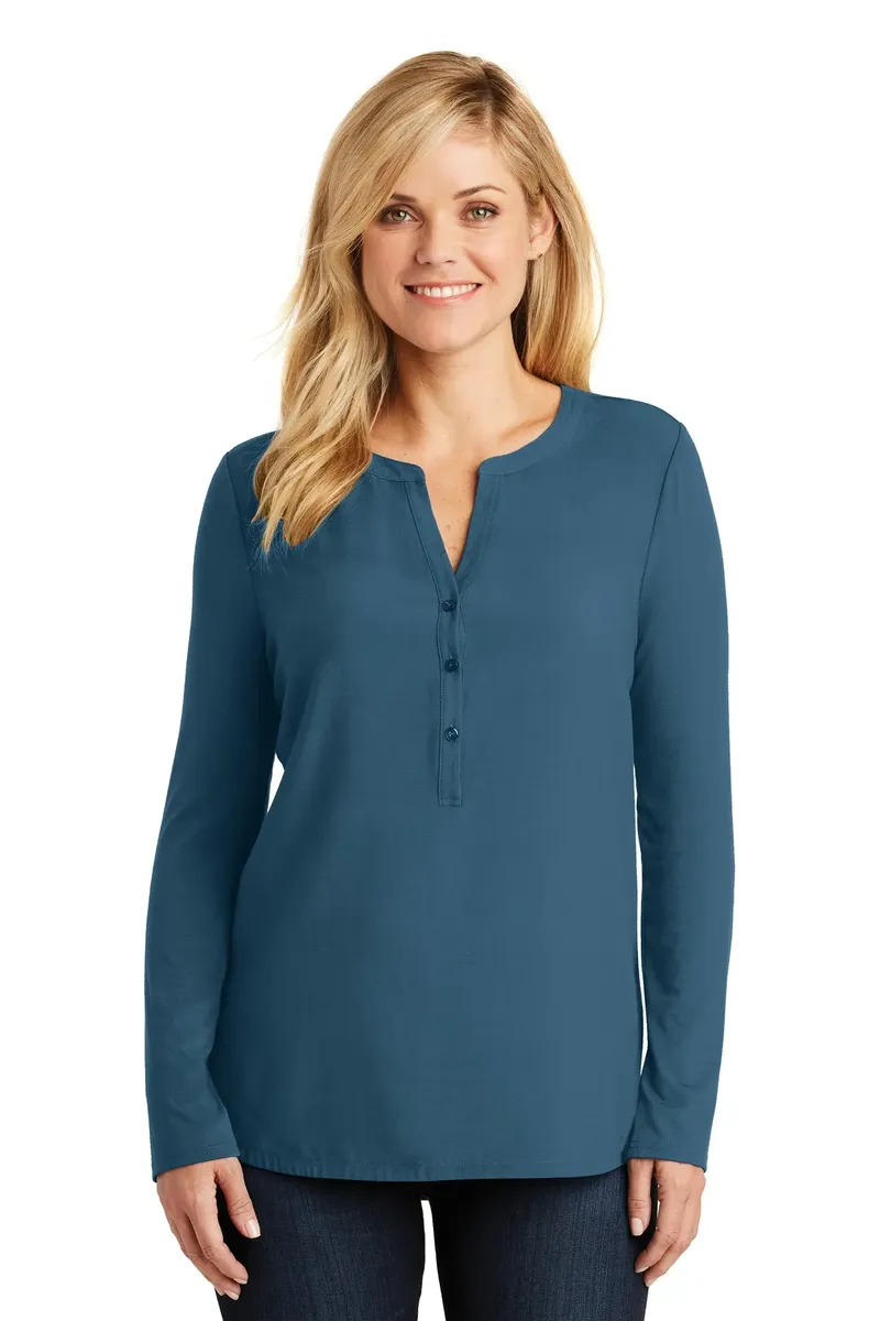 Port Authority® Women's Concept Henley Tunic. LK5432 - additional view 2