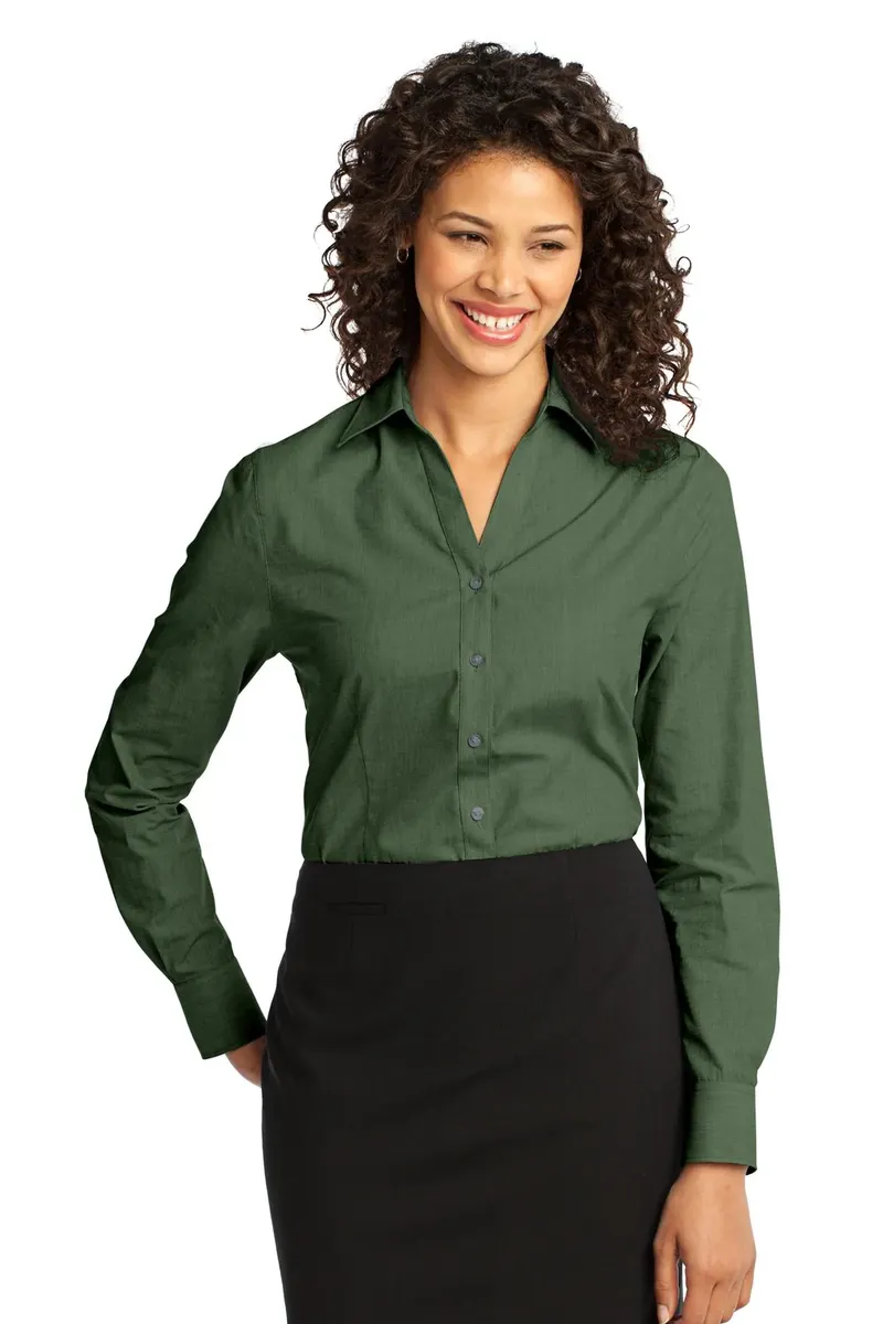 Port Authority® Women's Crosshatch Easy Care Shirt. L640 - additional view 3