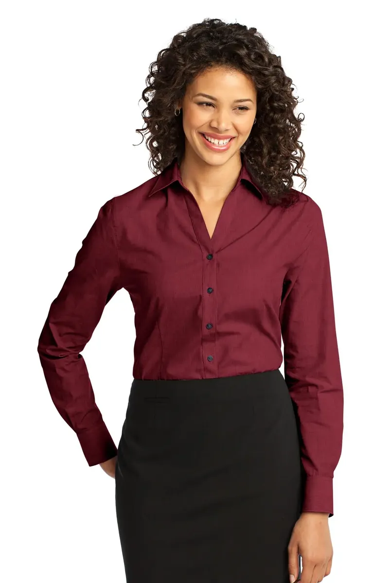 Port Authority® Women's Crosshatch Easy Care Shirt. L640 - additional view 5