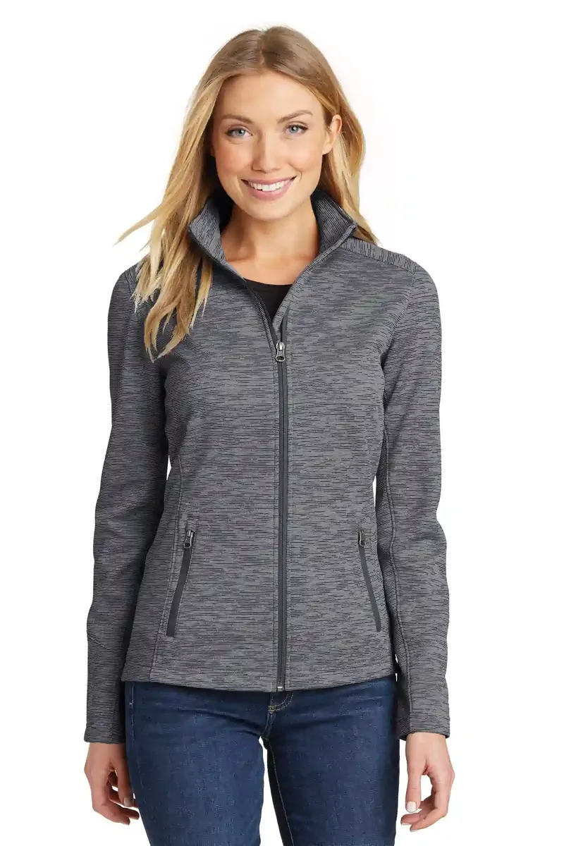 Port Authority® Women's Digi Stripe Fleece Jacket. L231 - additional view 2