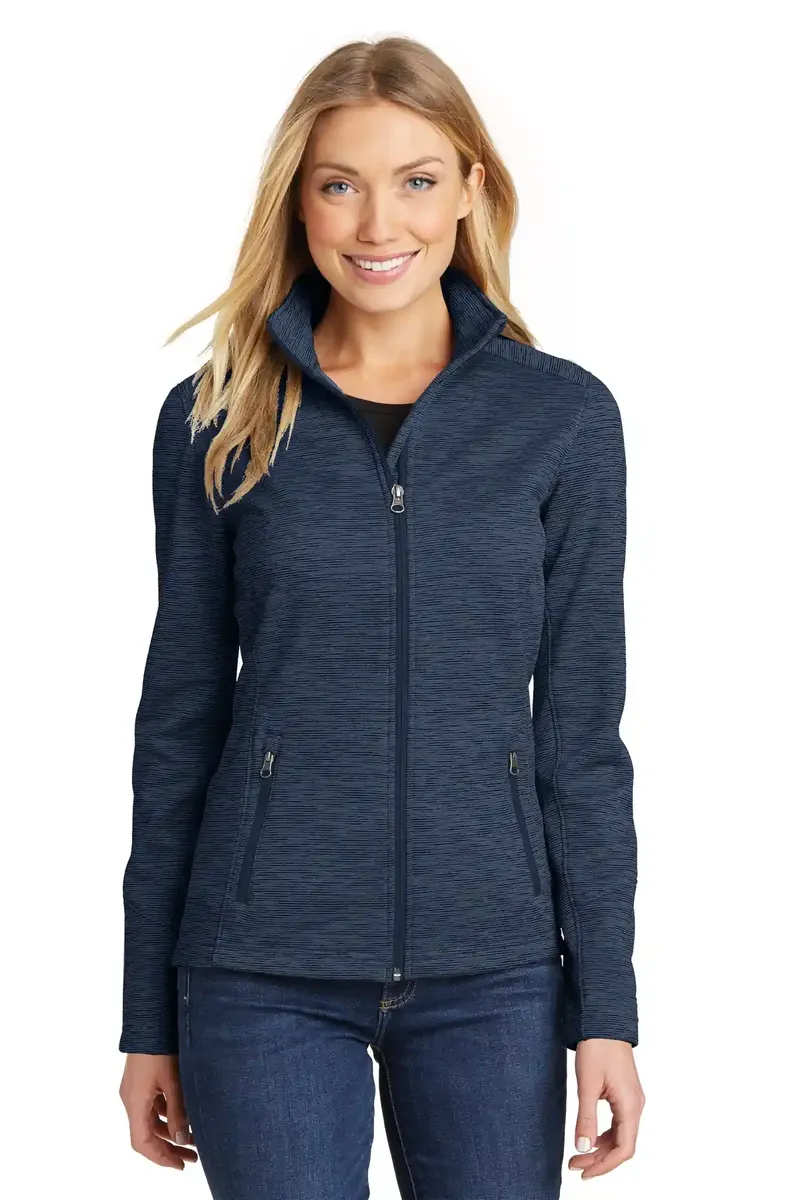 Port Authority® Women's Digi Stripe Fleece Jacket. L231 - additional view 1