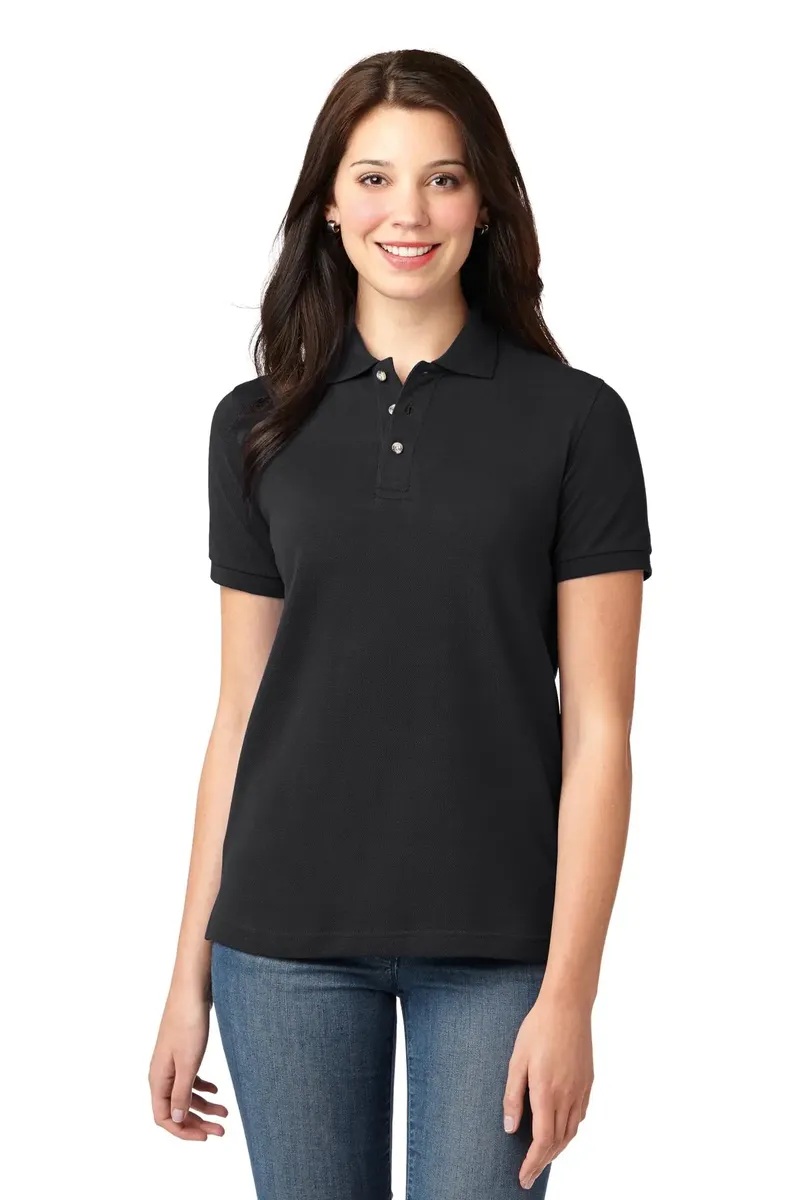Port Authority® Women's Heavyweight Cotton Pique Polo.  L420 - additional view 8
