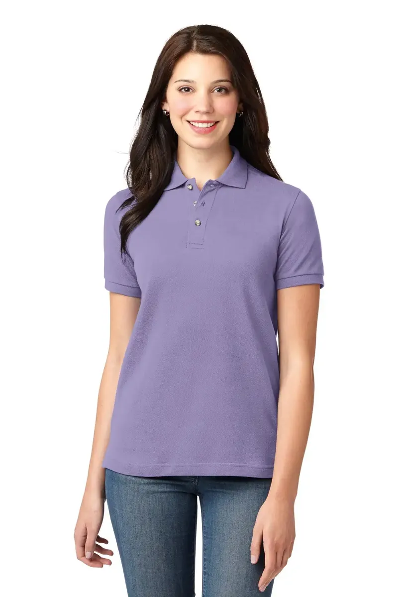Port Authority® Women's Heavyweight Cotton Pique Polo.  L420 - additional view 10
