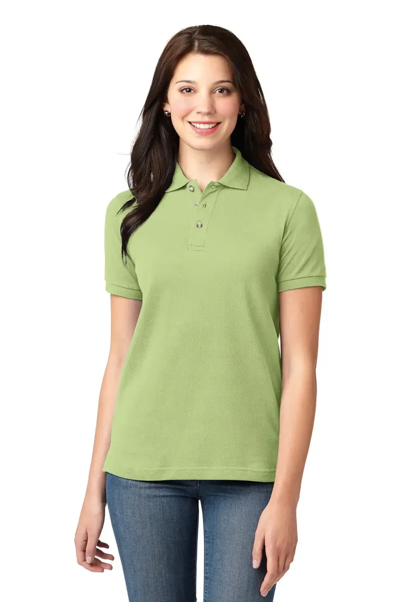 Port Authority® Women's Heavyweight Cotton Pique Polo.  L420 - additional view 6