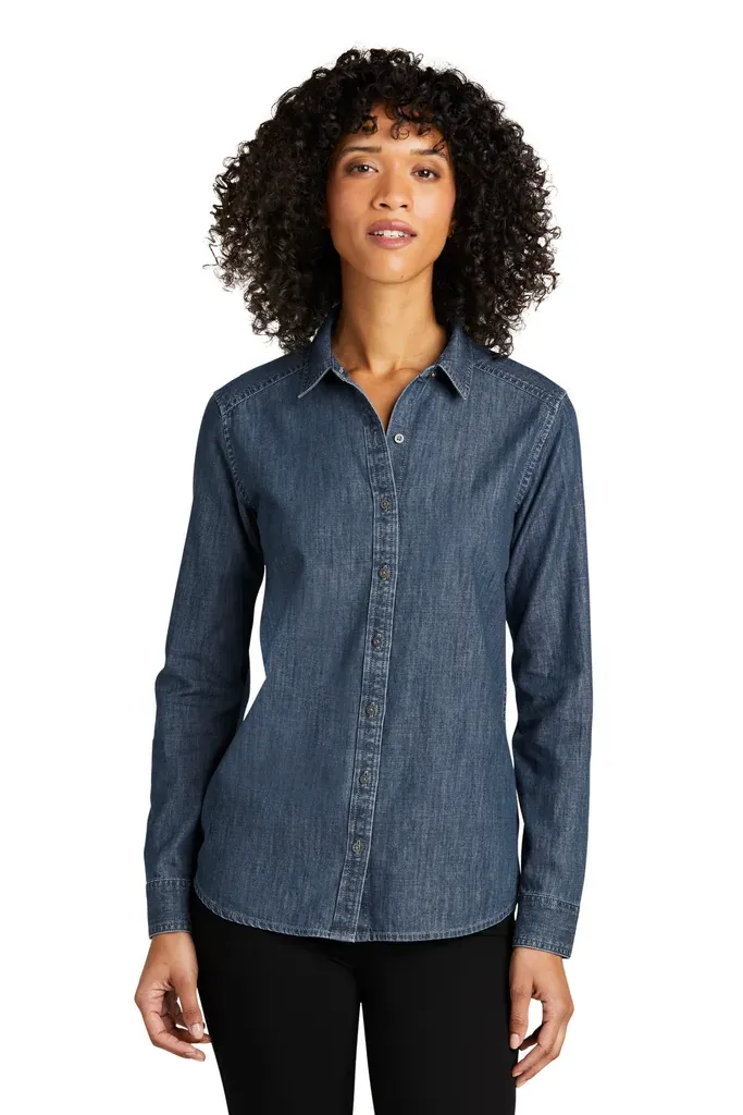 Port Authority® Women's Long Sleeve Perfect Denim Shirt LW676