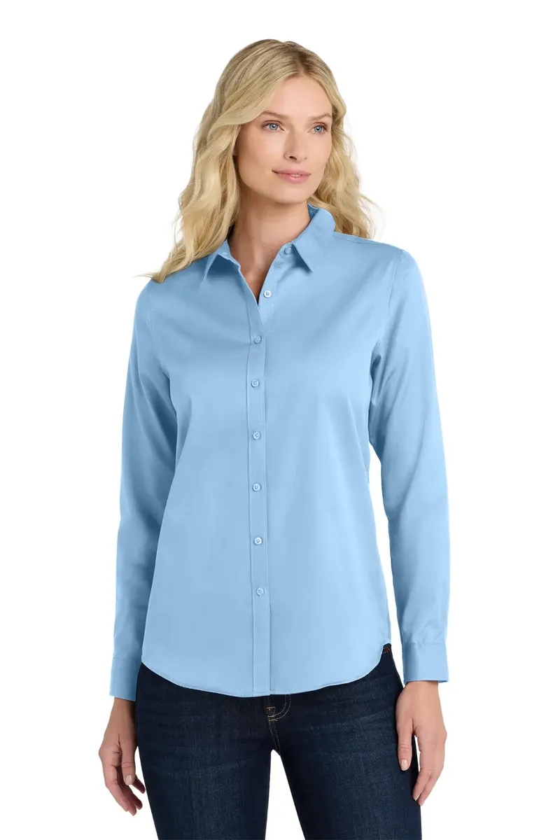 Port Authority® Women's Long Sleeve SuperPro ReactTwill Shirt. LW808 - additional view 15