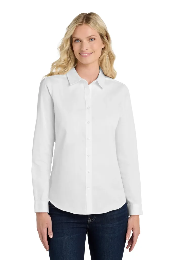 Port Authority® Women's Long Sleeve SuperPro ReactTwill Shirt. LW808