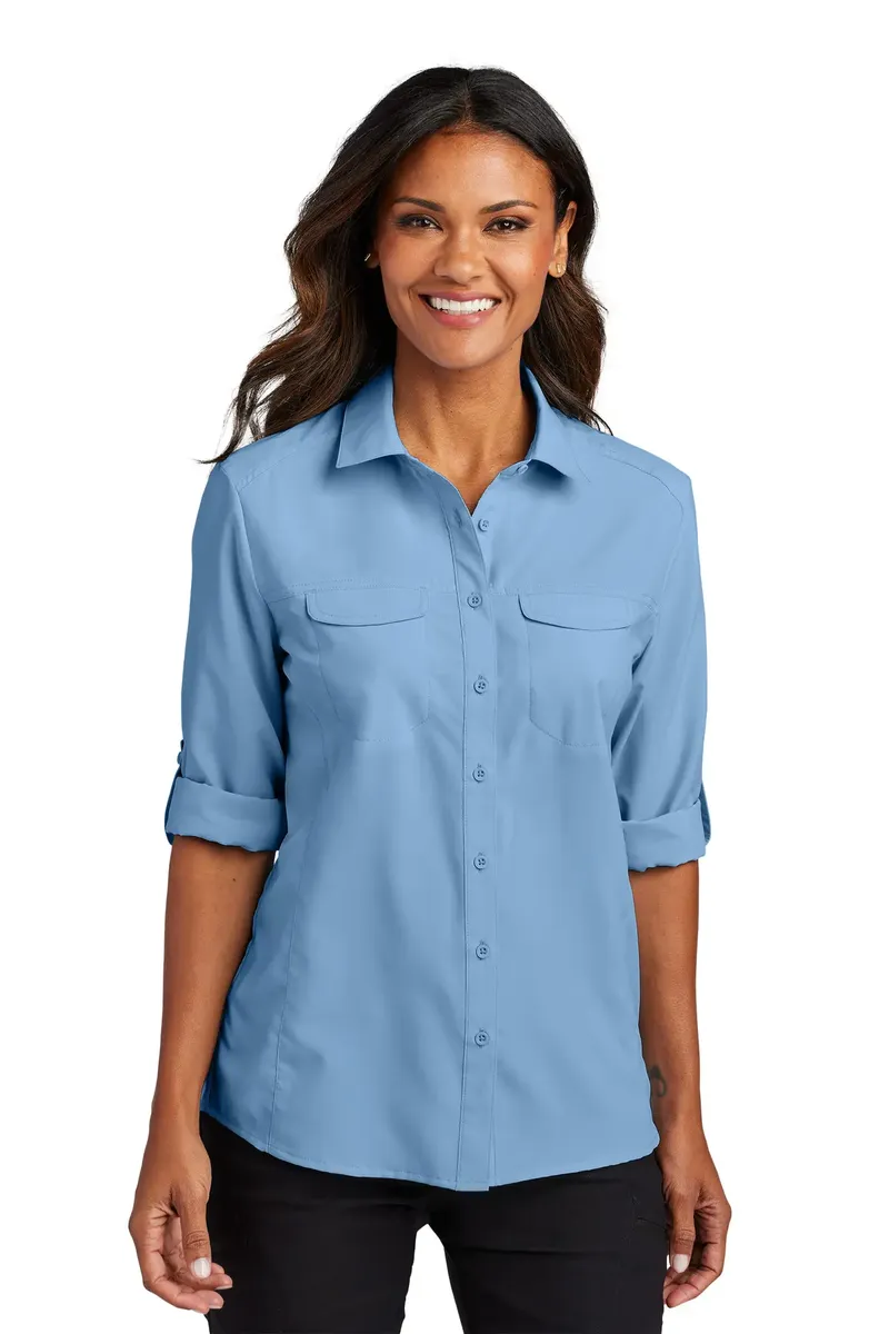 Port Authority® Women's Long Sleeve UV Daybreak Shirt LW960 - additional view 2